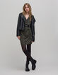 Kleid mit khakifarbenem Camouflage-Print für Damen-1