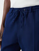 Herenjoggingbroek indigo seersucker-4