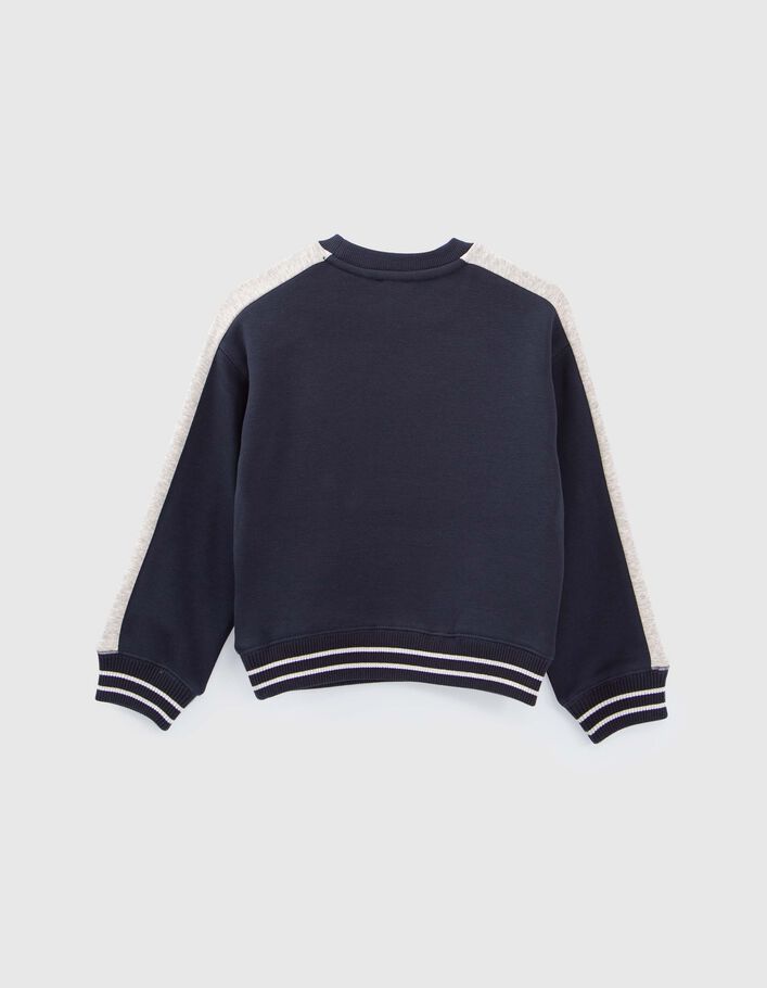Sudadera azul marino estrella lentejuelas reversibles niña-6