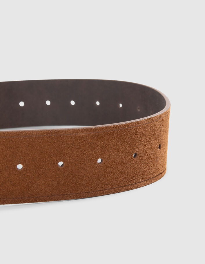 Ikks Ceinture Nubuck Camel Femme Ceinture Ikks Femme Outlet