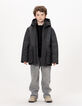 Parka gris interior acolchado niño-2