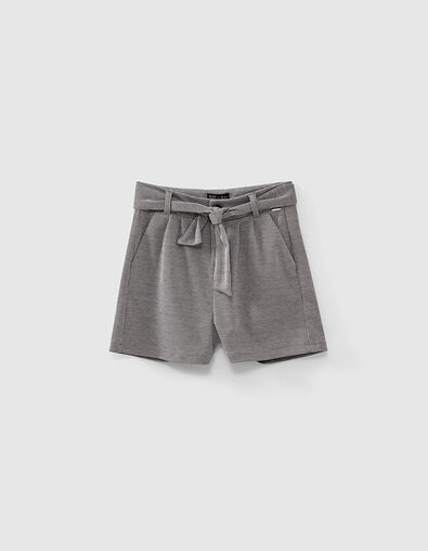 Short negro motivo pata de gallo ni&ntilde;a - IKKS