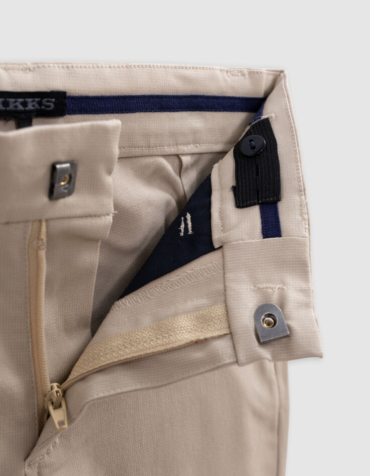 Pantalon de costume cérémonie beige garçon-6