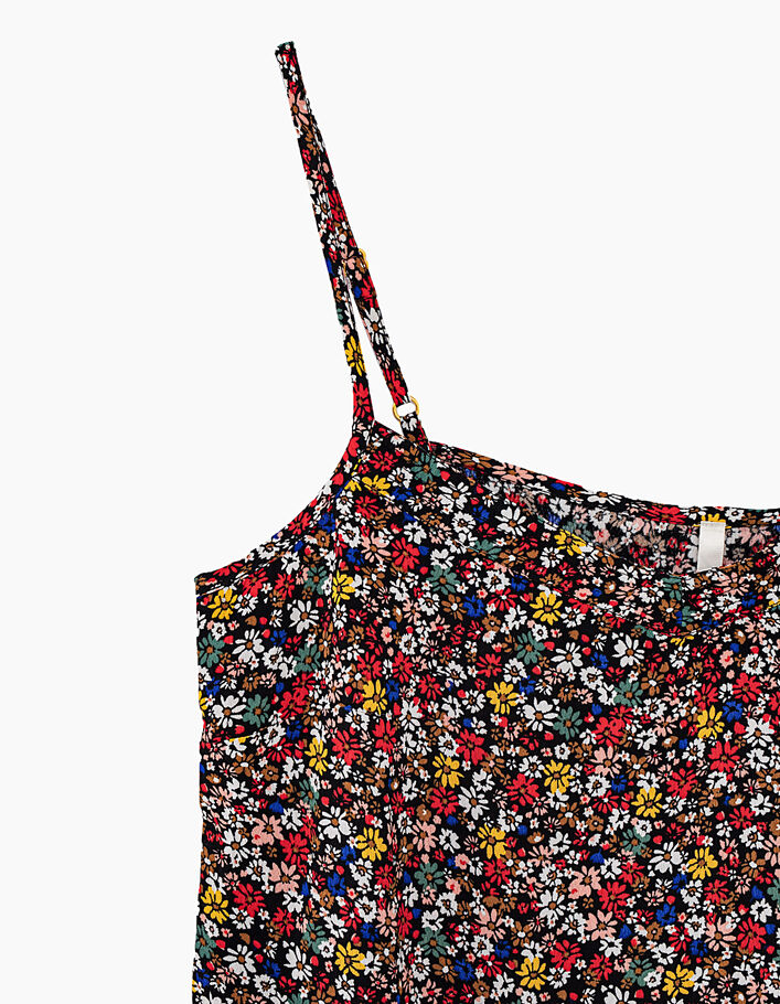 Women’s multicoloured tiny flower print lingerie top - I.CODE