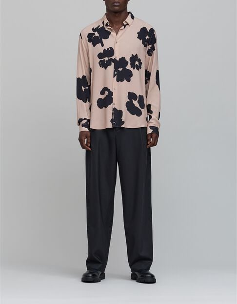 Pure Edition Camisa de hombre floral SLIM palo de rosa Pure Edition Camisa de hombre floral SLIM palo de rosa - IKKS