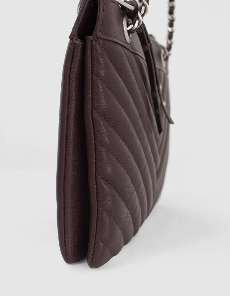 Clutch 1440 Reporter cuero granate mujer-5