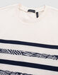 Cremefarbenes Jungen-Matrosenshirt, Zierstreifen-4