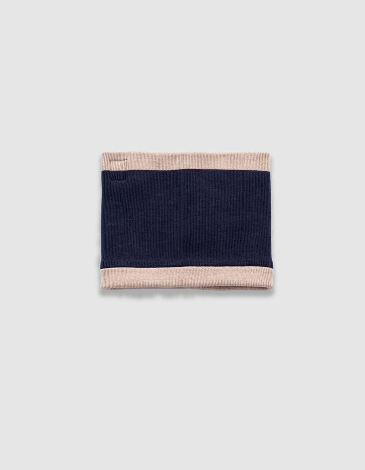 Snood beige punto niño-5