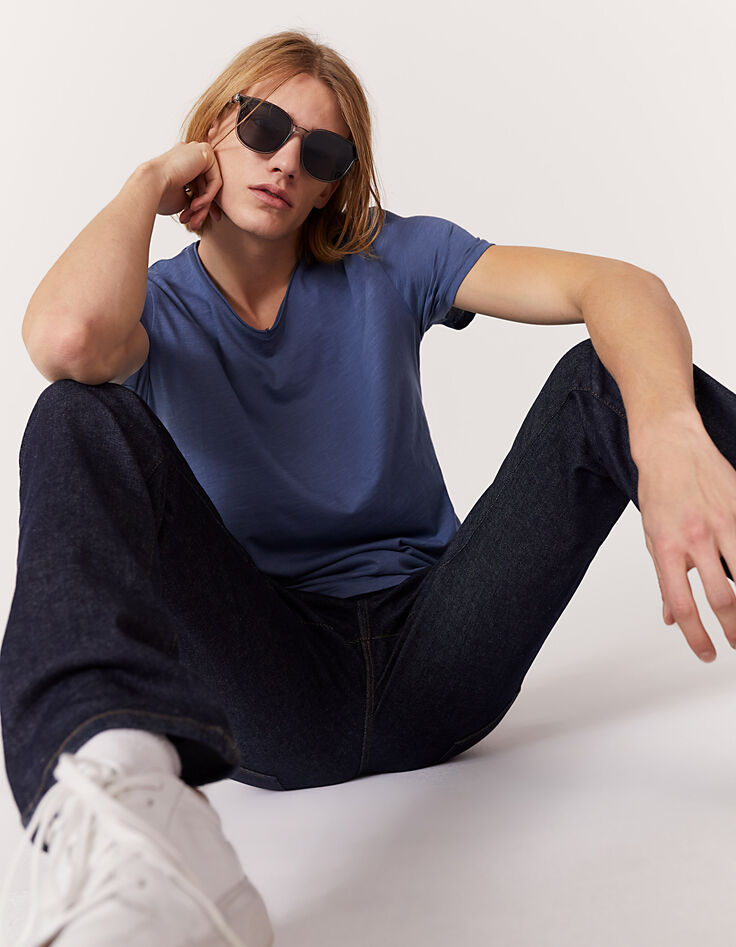 Tee-shirt L'Essentiel stone à col V Homme-6