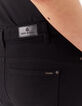 Jean slim 7/8ème taille haute noir femme-5