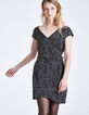 Robe imprimé animalier "black & white" Femme-5