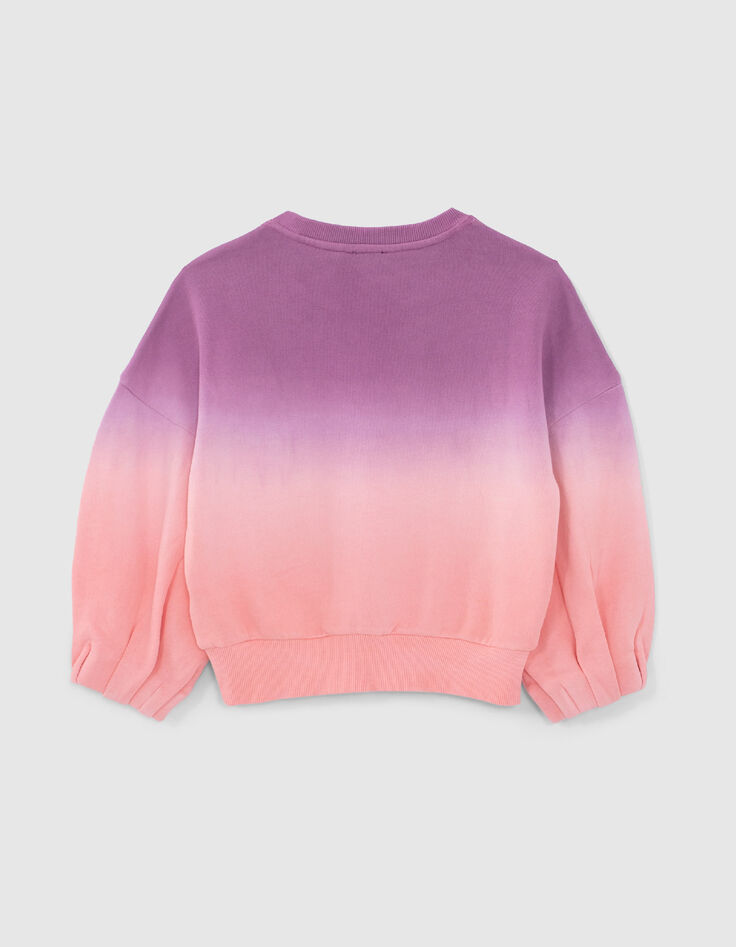 Sudadera rosa felpa efecto deep dye ni&ntilde;a-3