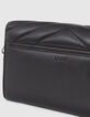 Clutch estilo sobre negro cuero acolchado-4