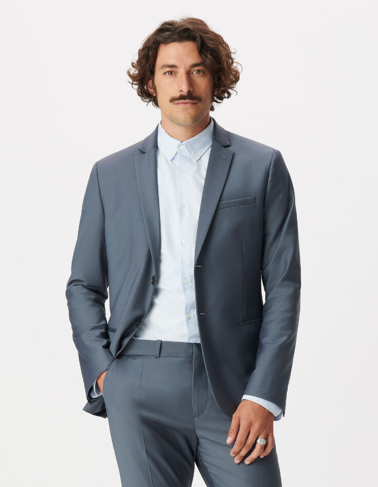 Veste de costume bleue TRAVEL SUIT Homme-1