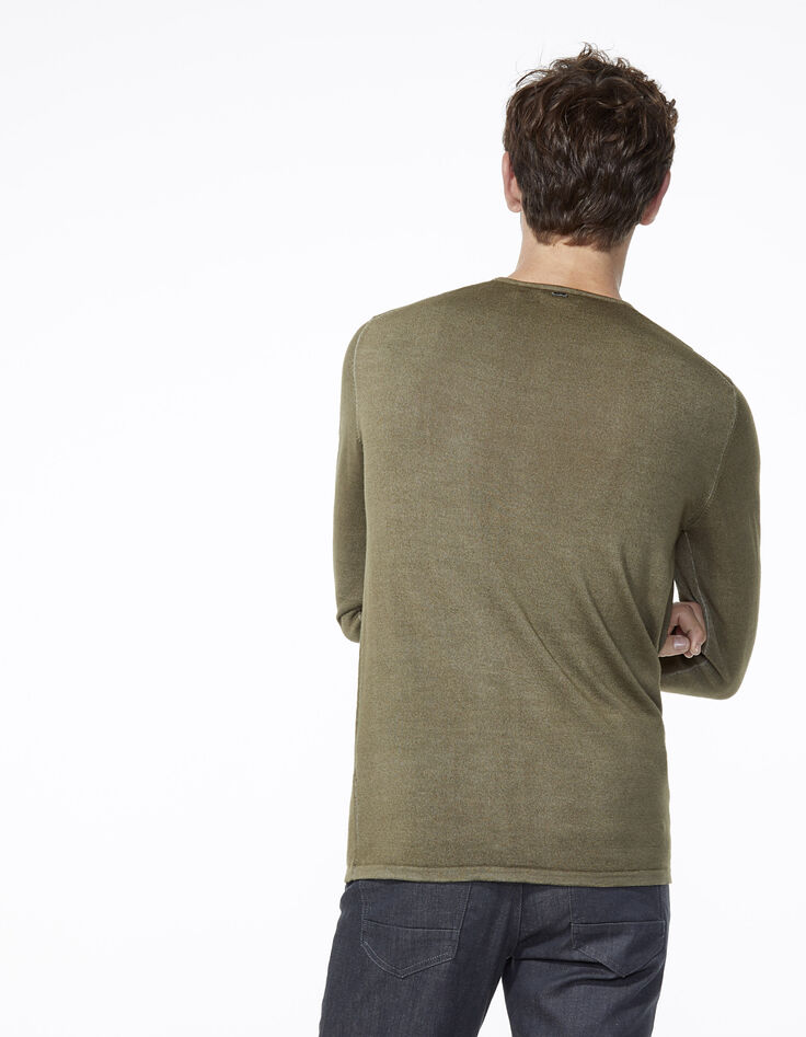 Men's khaki sweater-3