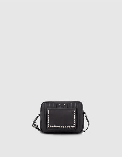 Boxy tas The Lover Rock zwart leer chroomvrij - IKKS