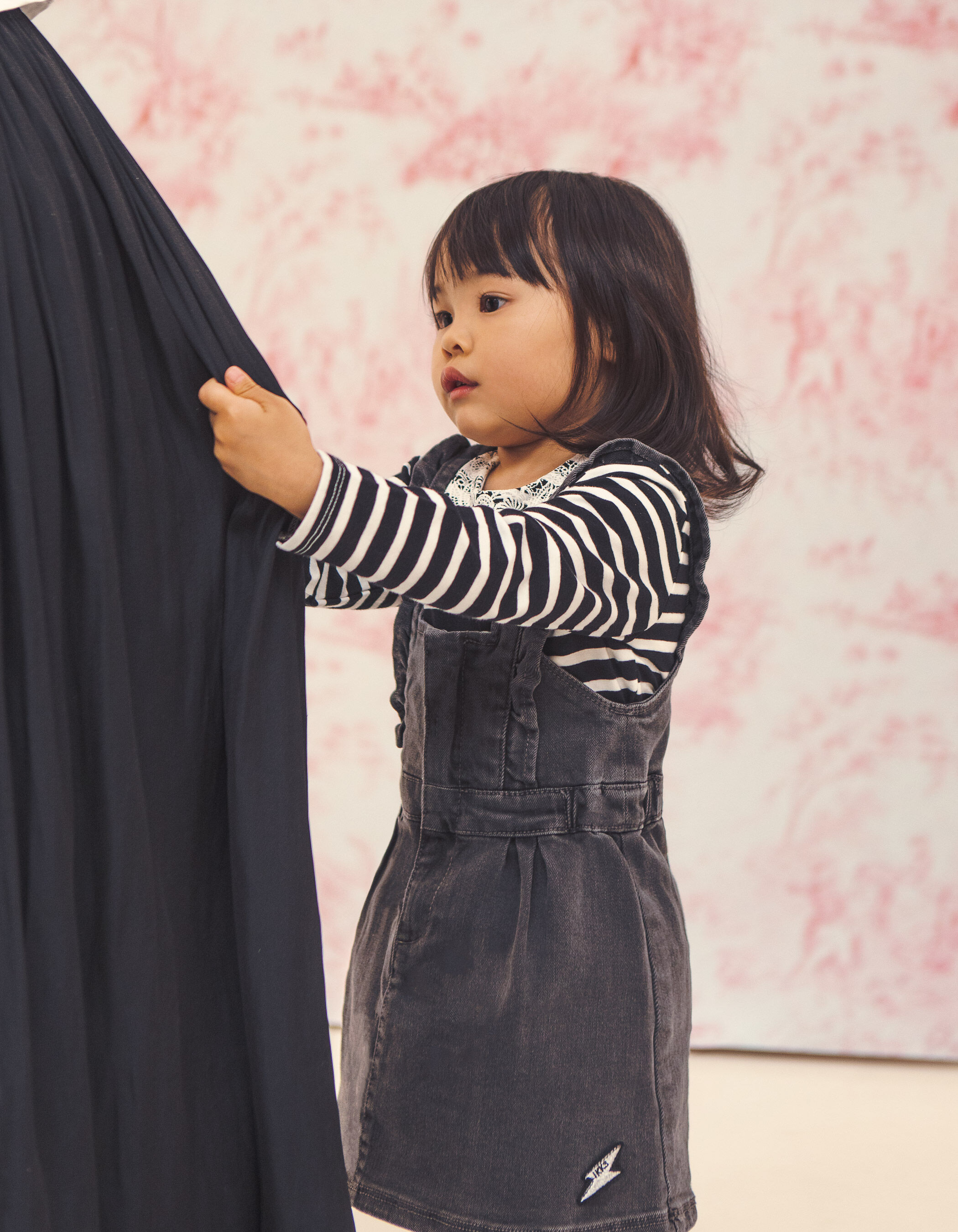 Baby girl denim dress outlet outfit