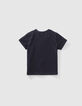 Marineblaues Shirt  mit Hutmotiv für Babyjungen-2