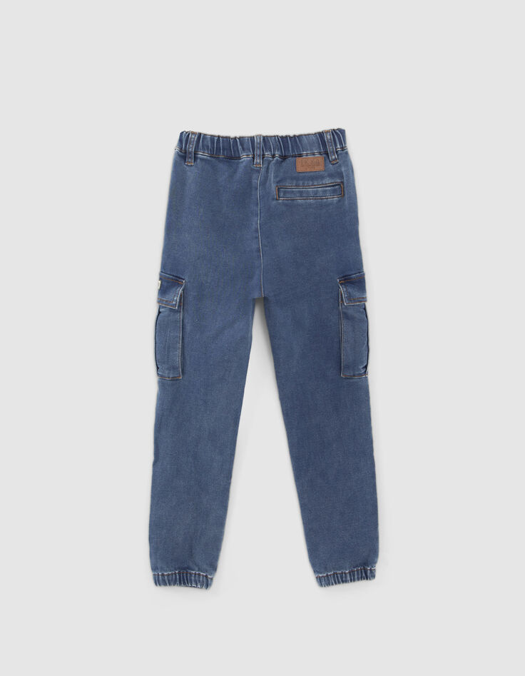 Blaue EASY BATTLE-Jungenjogginghose aus Jeansstoff-3