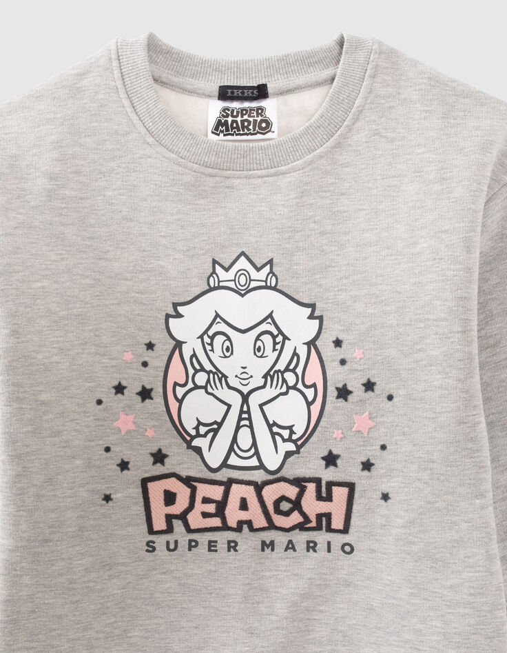Vestido sudadera PRINCESA PEACH gris motivo Peach ni&ntilde;a-4