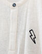 Ivoor T-shirt Tunesische kraag deep dye effect bio -6