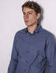Men's indigo shirt -4