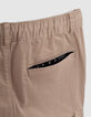 Beige JOGGER-Hose für Jungen mit elastischem Bund-8