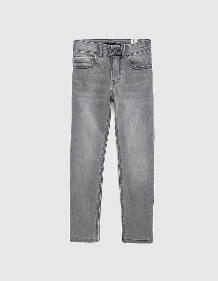 Boys’ slim grey trousers-2