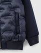 Doudoune navy thermosoudée recyclée garçon -7