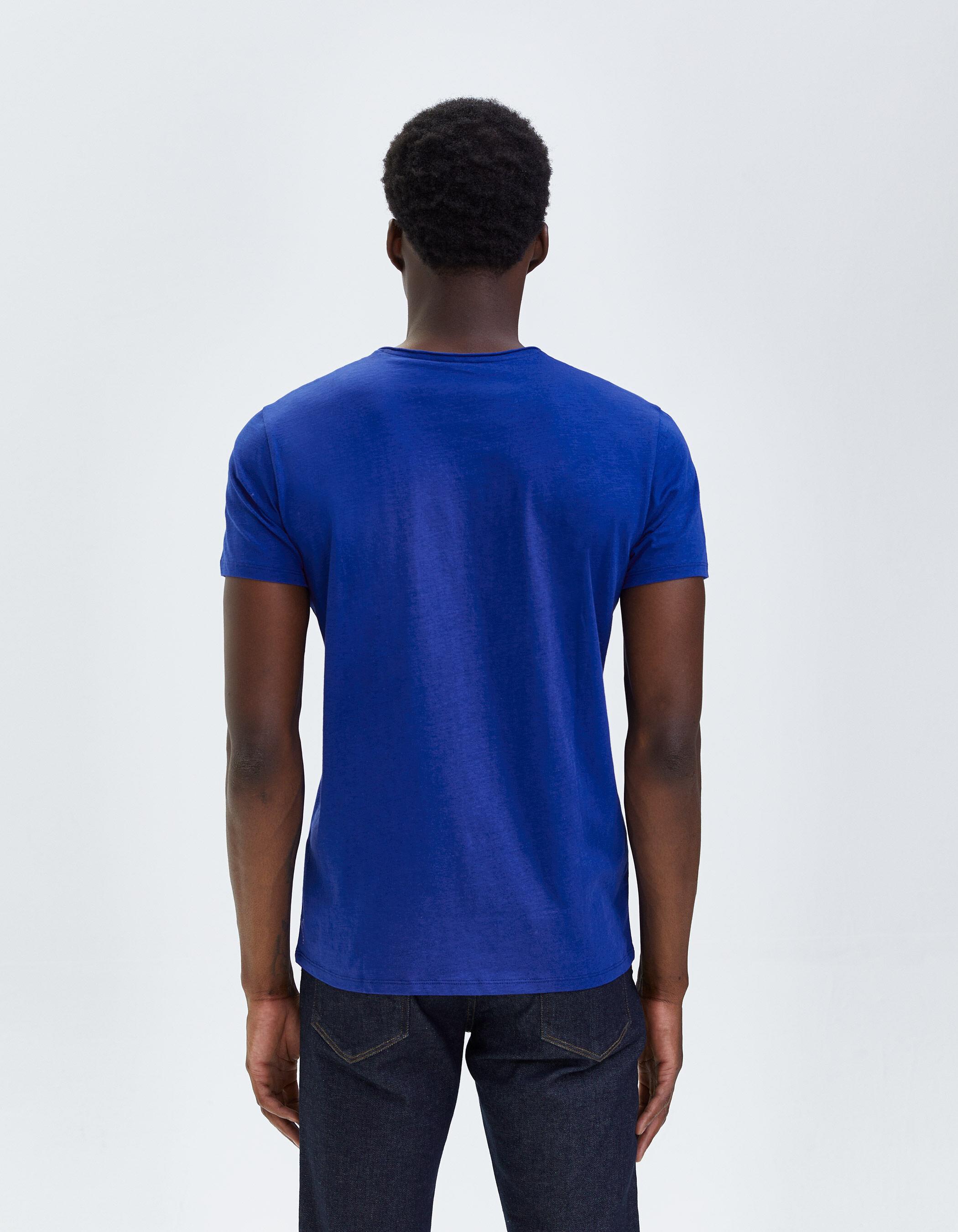 Tee shirt sale homme bleu