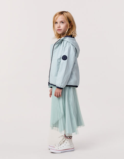 Water green recycled nylon windbreaker for boy - IKKS