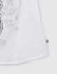 T-shirt blanc coton bio broderie ananas fille-3