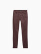 Rote Slim-Sculpt-up-Damenjeans aus beschichtetem Material-1