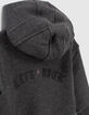 Graue Sweatjacke mit Ritterhelm für Babyjungen -8