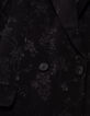 Women’s black plant motif jacquard suit jacket-8