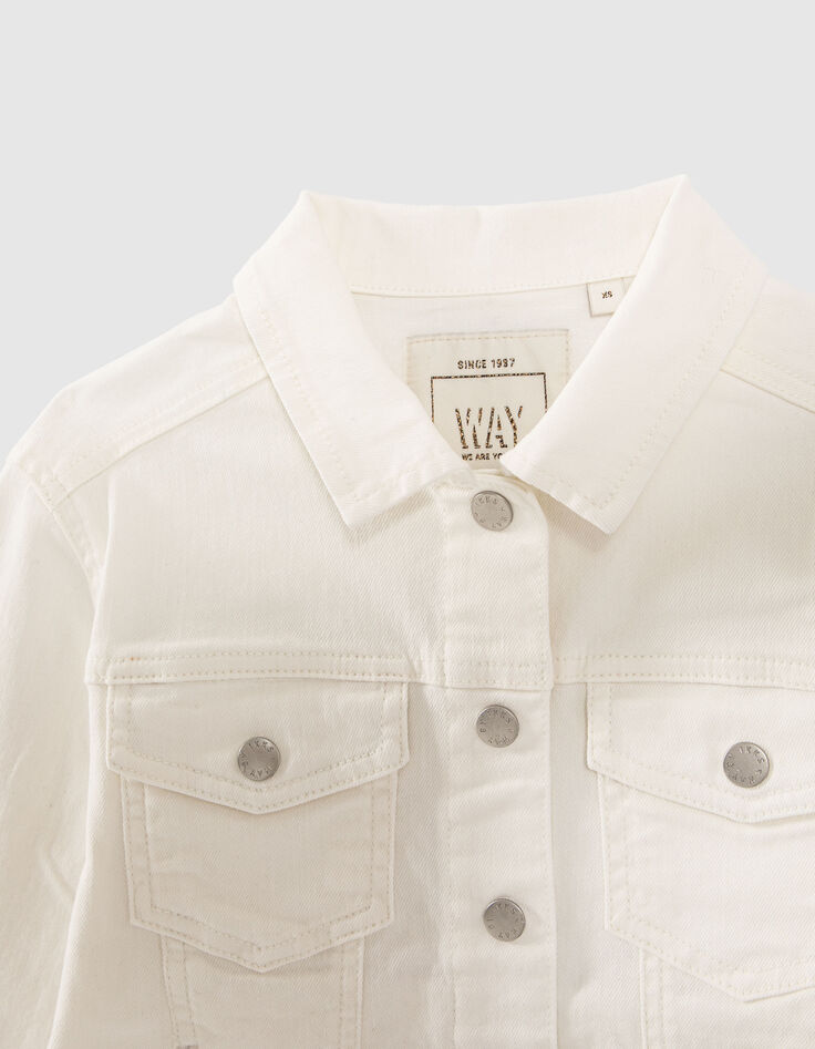 Gebroken wit jeansjasje upcycled meisjes-2