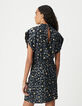 Robe habillée grise imprimé animalier Femme-3