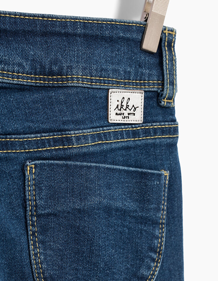 Blauwe slim meisjesjeans-4
