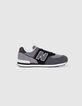 Boys’ grey and black NEW BALANCE® trainers size 36-38-6