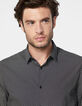 Men’s black mastic lightning print SLIM shirt-2