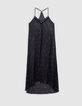 Mujer maxi vestido negro estampado eclipse-4