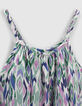 Top blanco roto estampado ikat rombos niña-3
