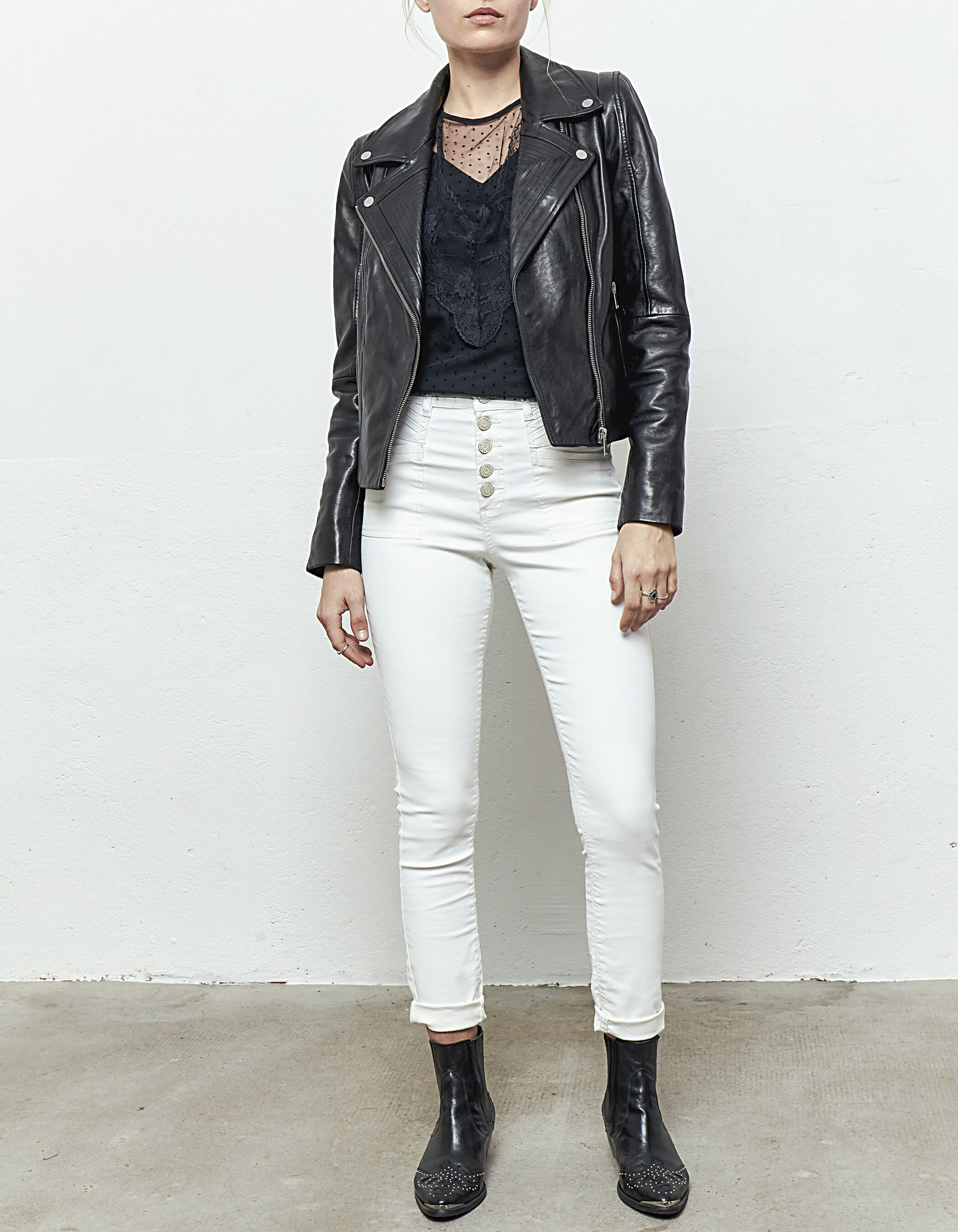 high-waist sculpt-up slim jeans