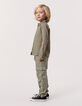 Chemise kaki mix coton et lin garçon-9