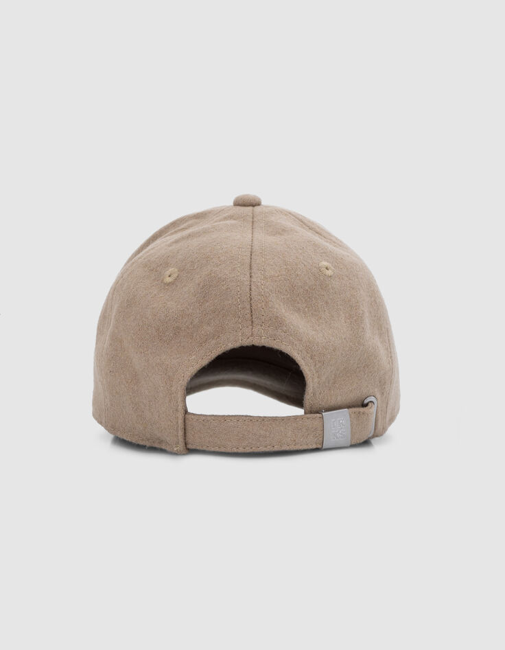 Beige pet met geborduurd monogram, meisje-3 Beige pet met geborduurd monogram, meisje-3