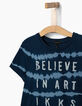 Tee-shirt indigo BELIEVE IN ART garçon-4