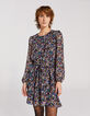 Robe courte imprim&eacute; floral femme-1