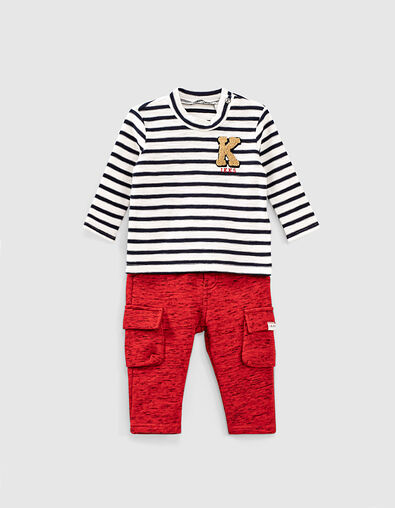 Baby boys' sailor top and combat trousers outfit  - IKKS