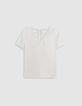 Ecru Lace-Trimmed Top-5