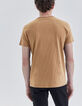 Men&rsquo;s cappuccino Essential V-neck t-shirt-3